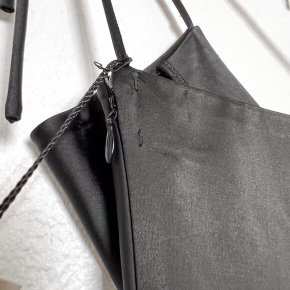 Jason Wu Black Strappy Satin Slip Midi Dress Size XL - Picture 10 of 12